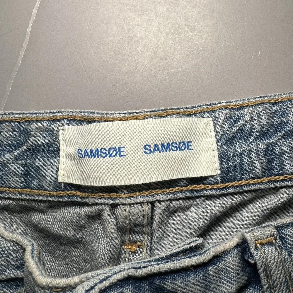 Samsoe Samsoe Jeans Mens 32 34 (33x34) Eddie Button Fly Blue Moon New - Picture 3 of 13